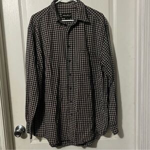 Men’s Eddie Bauer, Long Sleeve, Button Down Plaid Shirt, Tall/Large